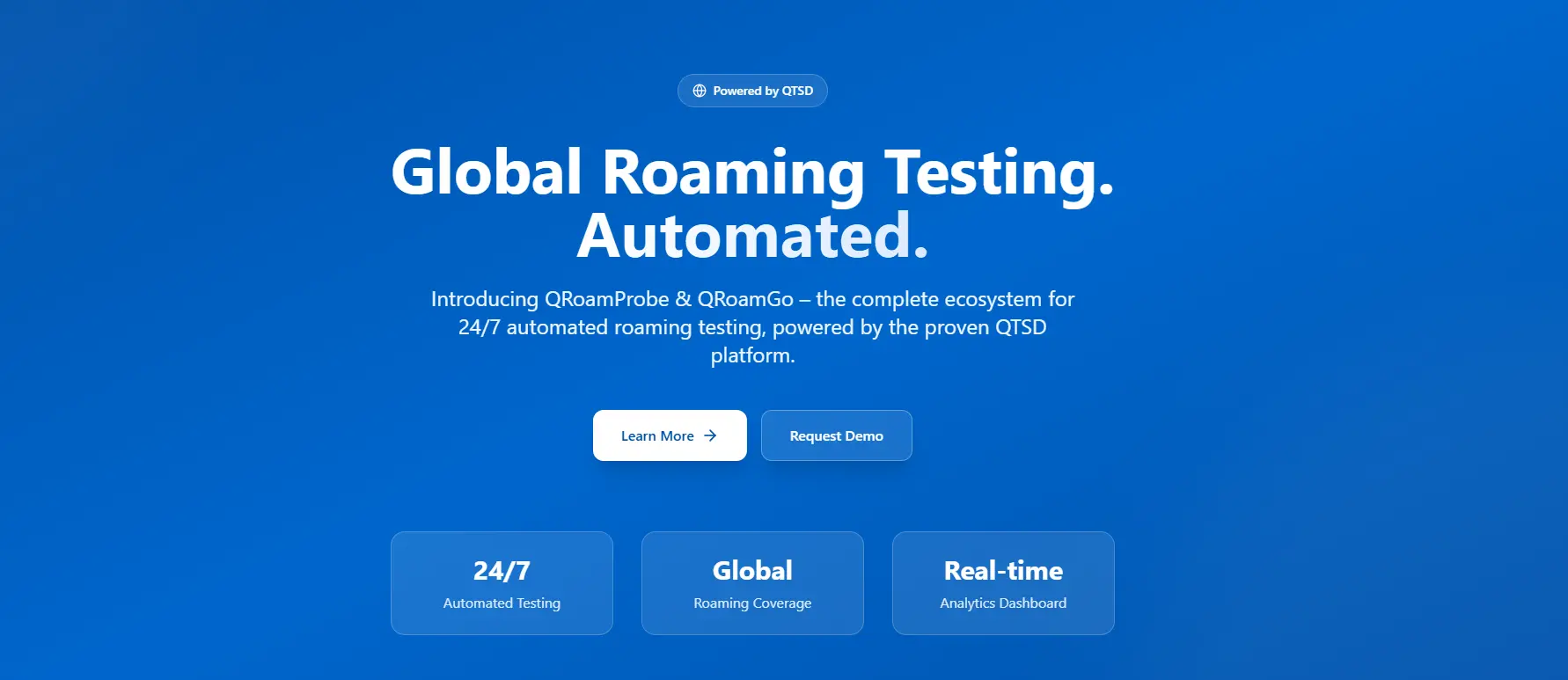 QRoam – Qosmotec Roaming Testing Ecosystem screenshot